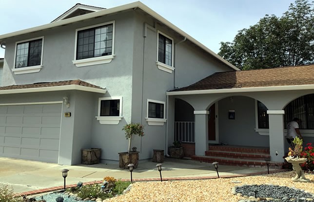 Livermore house before painting by Landmark Exteriors with faded exterior walls