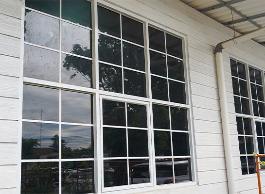 Modern window in a home-img Livermore home window replacement by Landmark Exteriors with energy efficient windows and clean installation finish